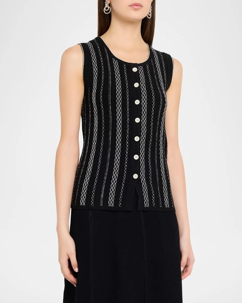 Proenza Schouler Alyna Textured Knit Vest 4