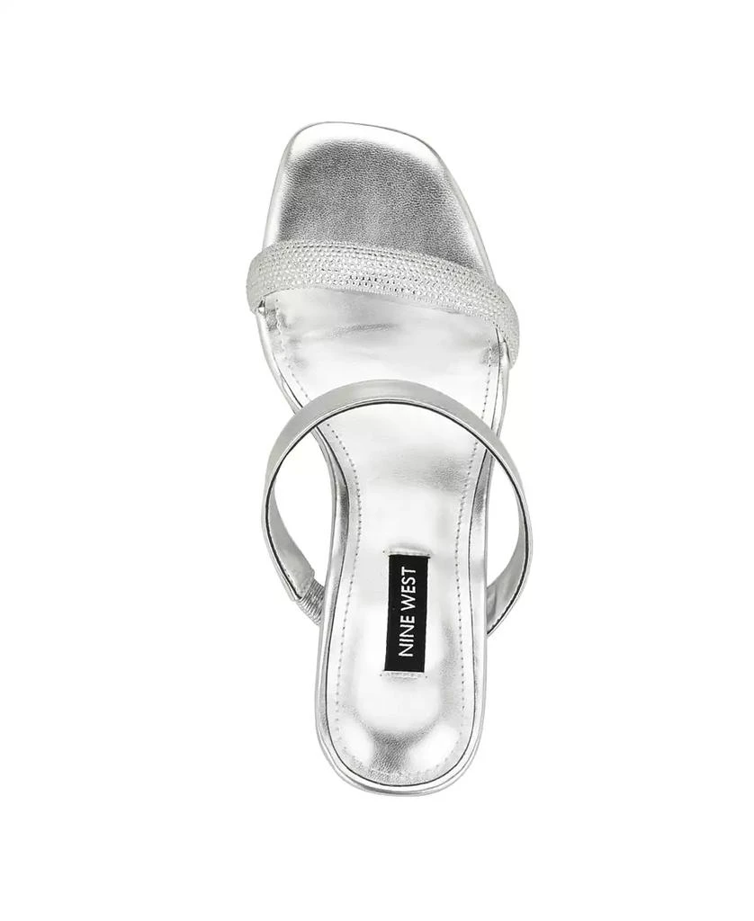Nine West Women's Shimme Bridal Tapered Heel Dress Sandals 4
