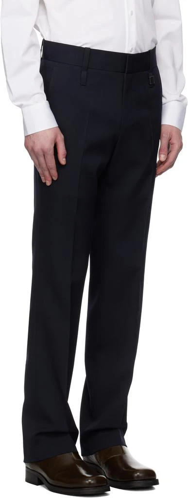 Wooyoungmi Navy Slim Straight Trousers 2