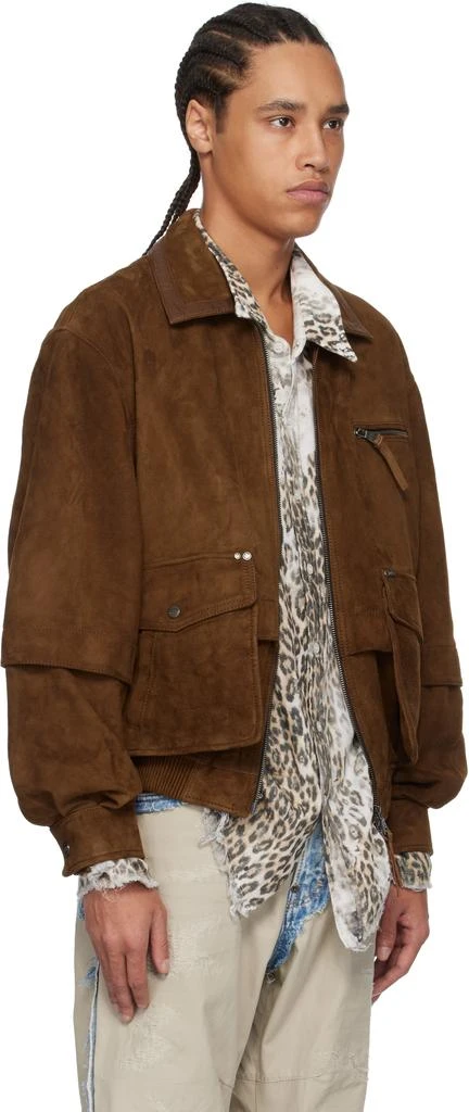 ANDERSSON BELL Brown Mikoos Suede Bomber Jacket 2