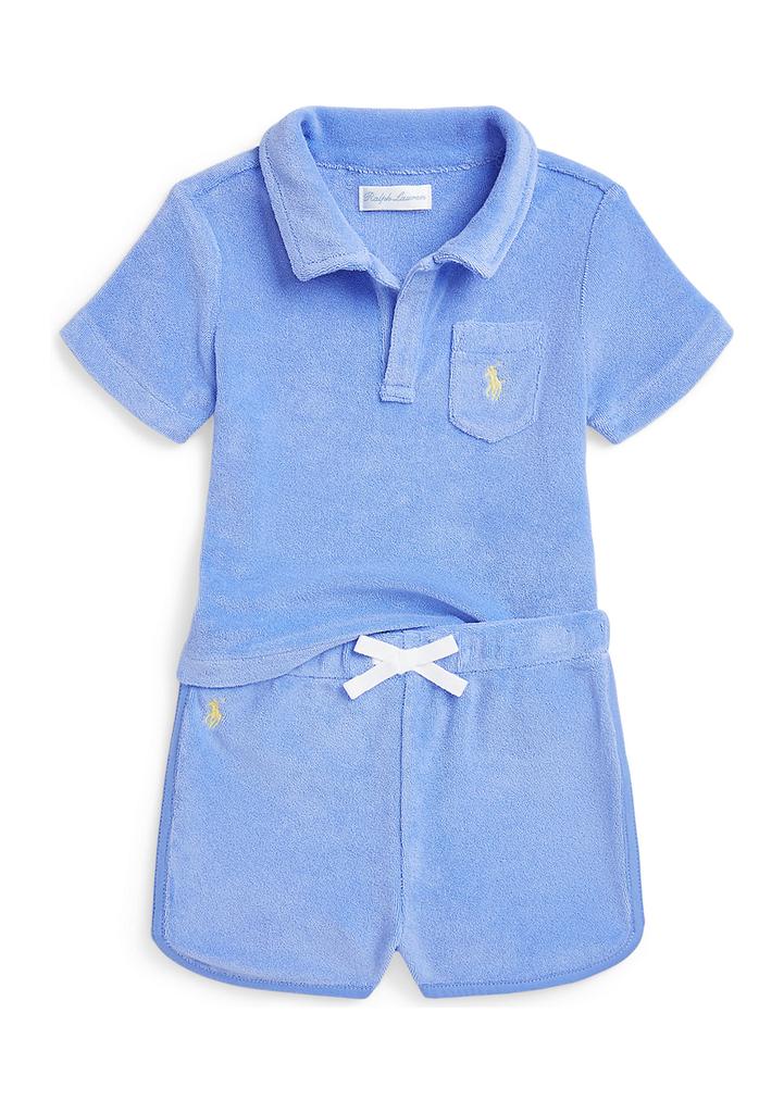 Ralph Lauren Baby Boys Terry Polo Shirt 
Short Set