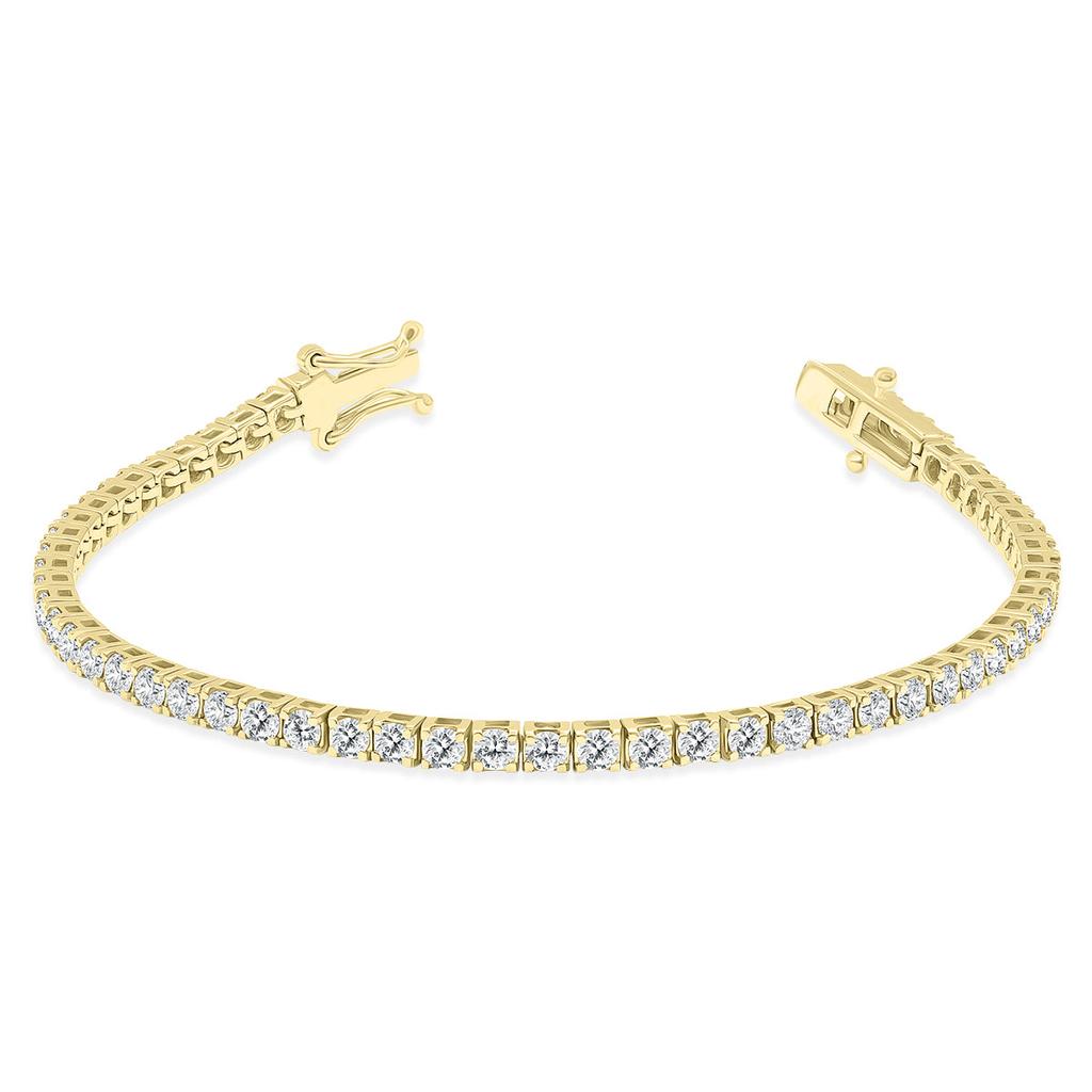 SSELECTS 6 Carat Tw Diamond Tennis Bracelet In 14K Yellow Gold