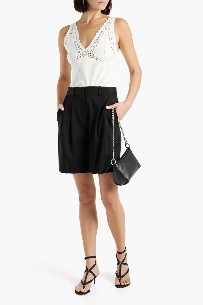 Derek Lam Pleated TENCEL™-blend twill shorts 2