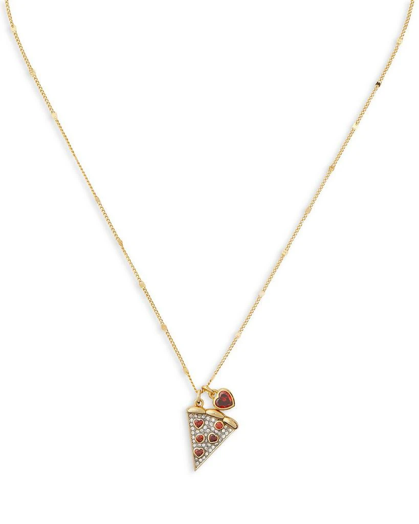Kate Spade Pizza My Heart Crystal Pizza Slice Pendant Necklace, 17"-20" 1