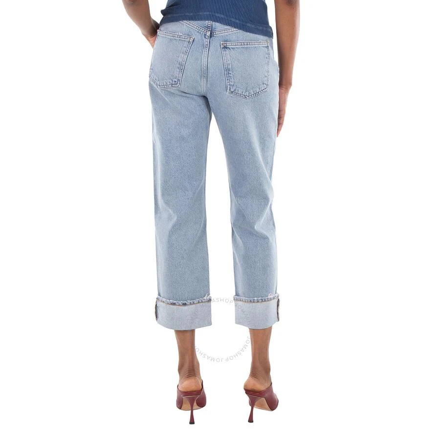 AGOLDE Marbled Fran Low Slung Straight Jeans 3