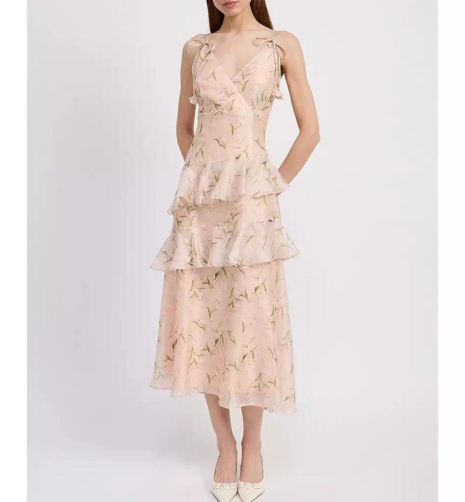 En Saison Women's Kimberly Ruffle Midi Dress 3