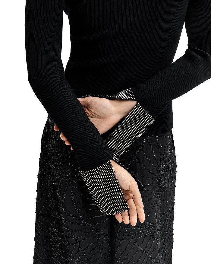 Essentiel Embellished Cuff Top 4