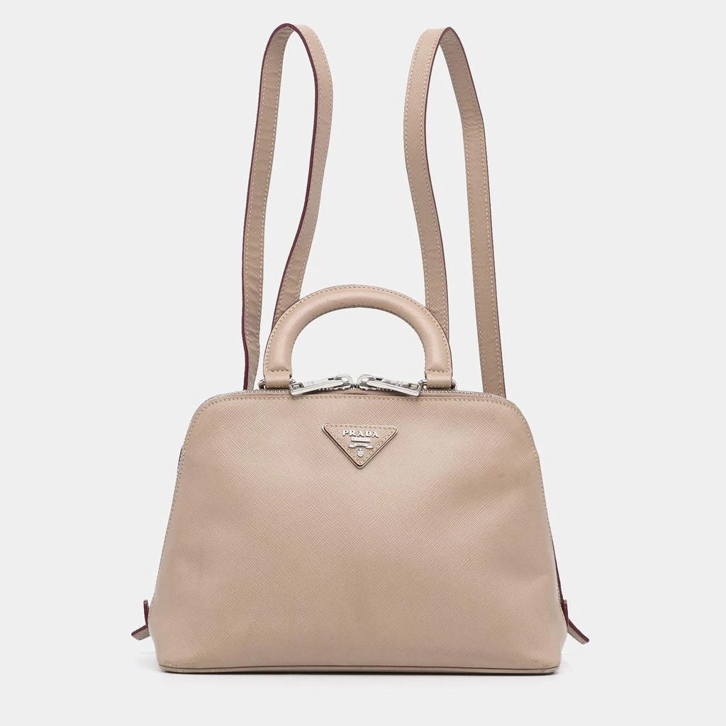 Prada Prada Nude Saffiano Lux Promenade Backpack 1