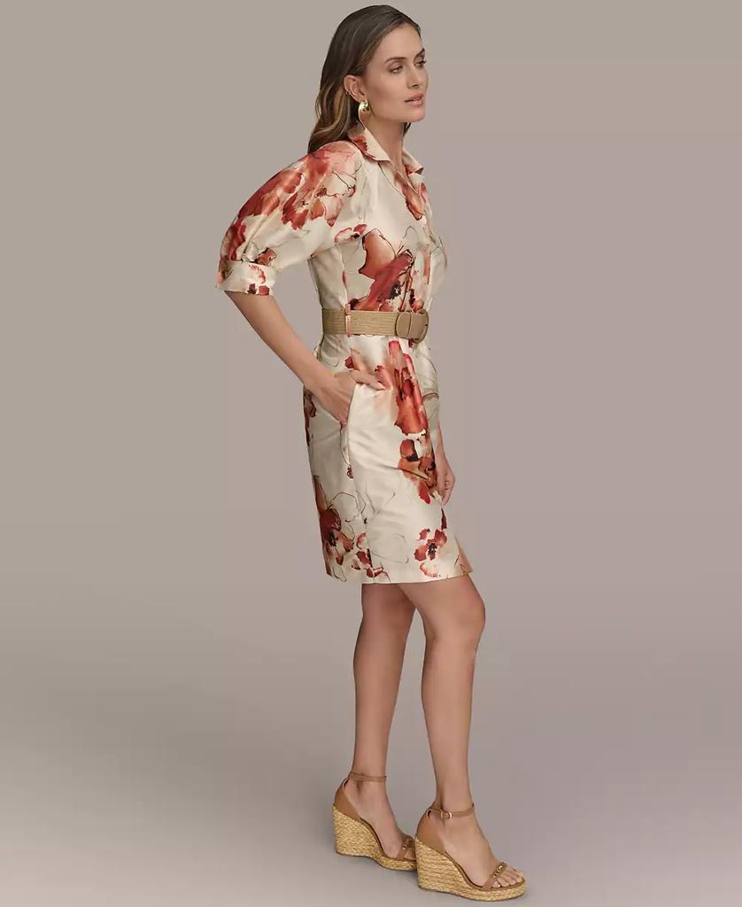 Donna Karan Women's Printed Belted Shirtdress