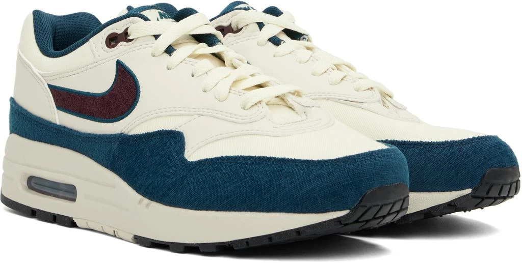 NIKE Off-White & Burgundy Air Max 1 Sneakers 4