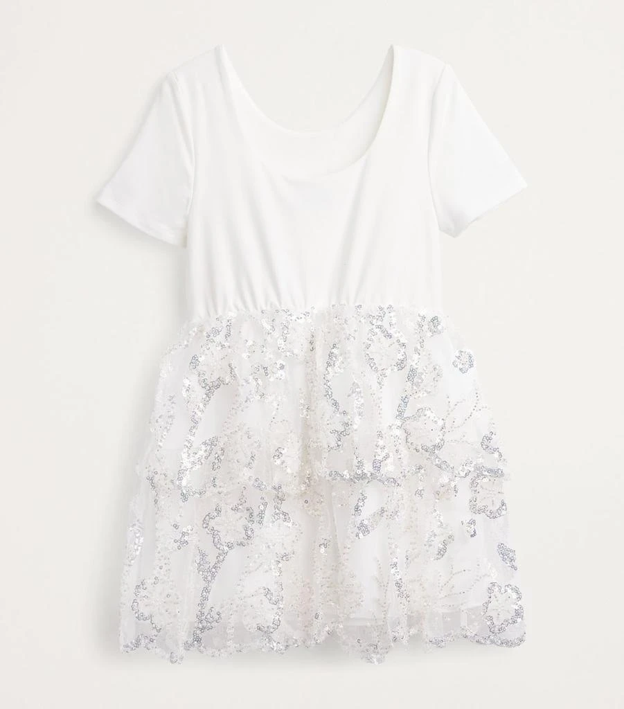 Self Portrait Sequin-Embellished Tulle Dress (3-12 Years) 2