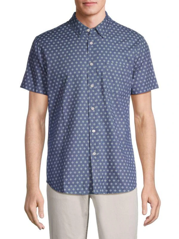 Rails Fairfax Geometric Relaxed Fit Button Down Shirt 1