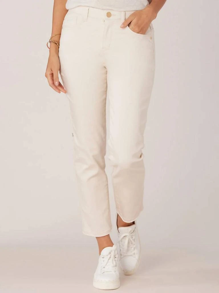 Democracy Women's "ab"solution Slim Straight Jeans In Beige 1