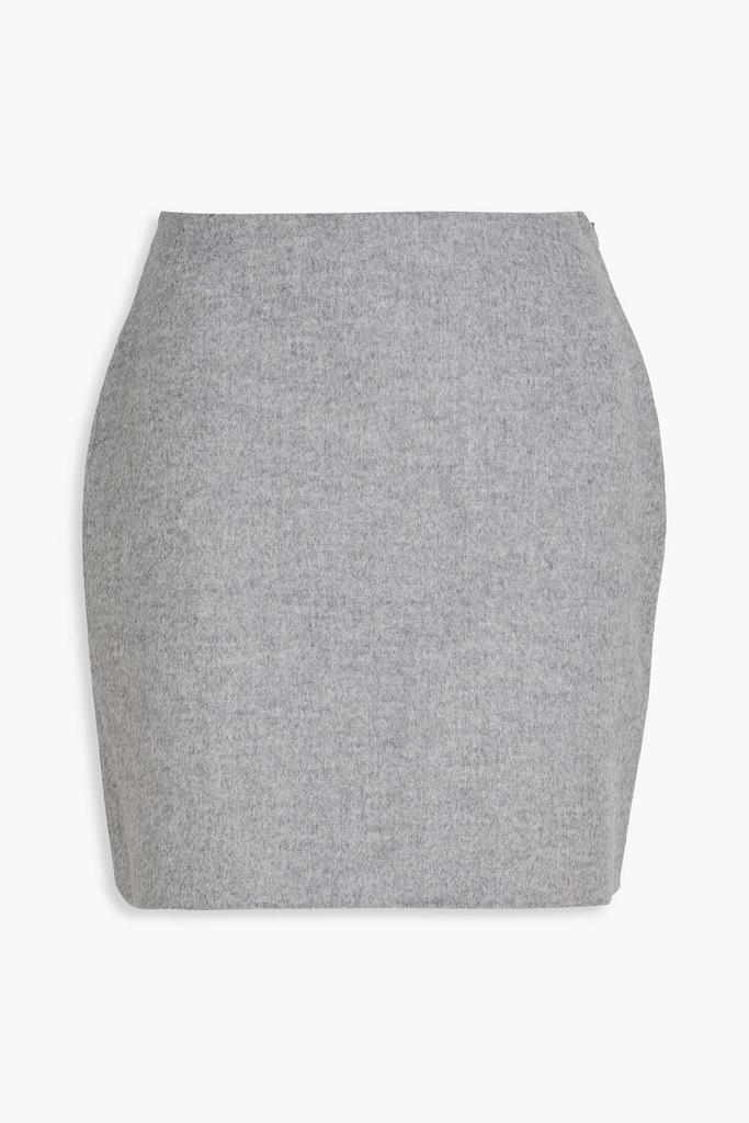 BY MALENE BIRGER Chambray brushed wool mini skirt