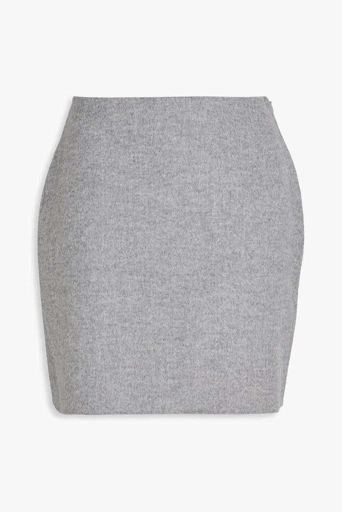 BY MALENE BIRGER Chambray brushed wool mini skirt 1