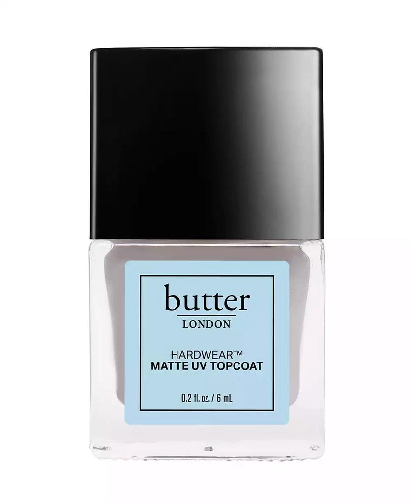 Butter LONDON Fashion Size Hardwear™ Matte UV Topcoat, 0.2 oz. 1