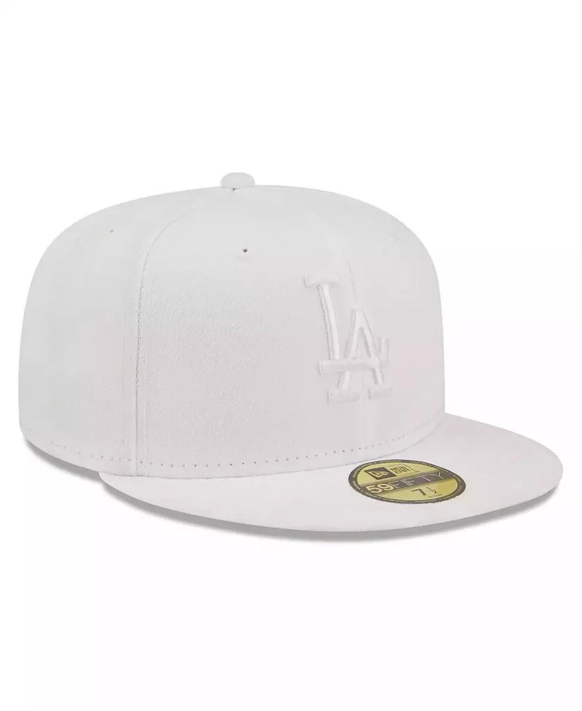 New Era Men's Los Angeles Dodgers White on White 59FIFTY Fitted Hat 3