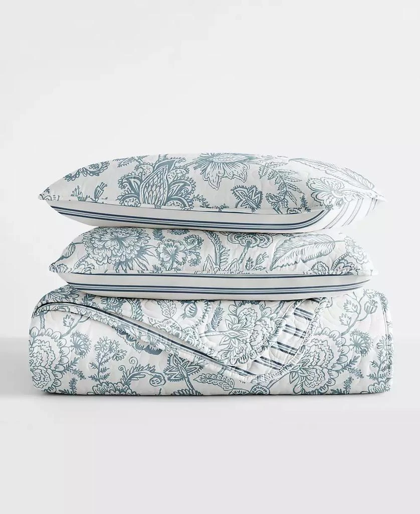 IENJOY HOME Jacobean and Stripe Reversible 3-Pc. Lightweight Quilt Set 6