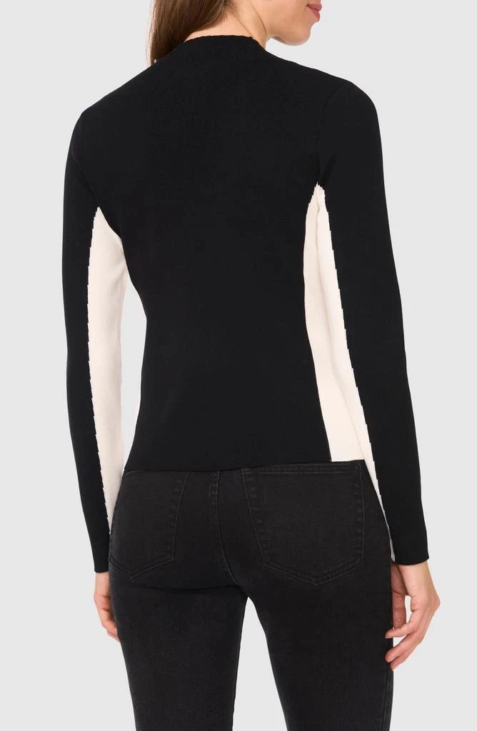 Halogen Colorblock Mock Neck Sweater 2