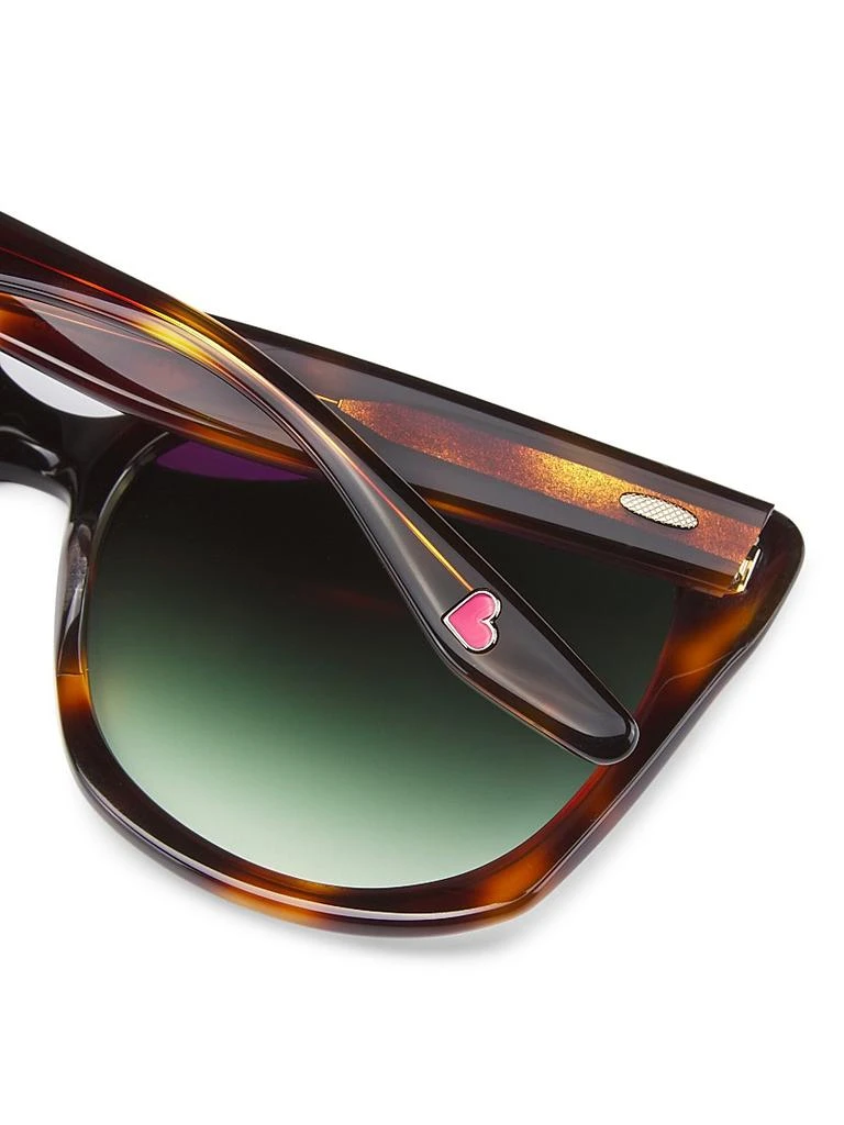 Barton Perreira Barton Perreira x Kelley Baker Brow Babe 56MM Cat-Eye Sunglasses 5