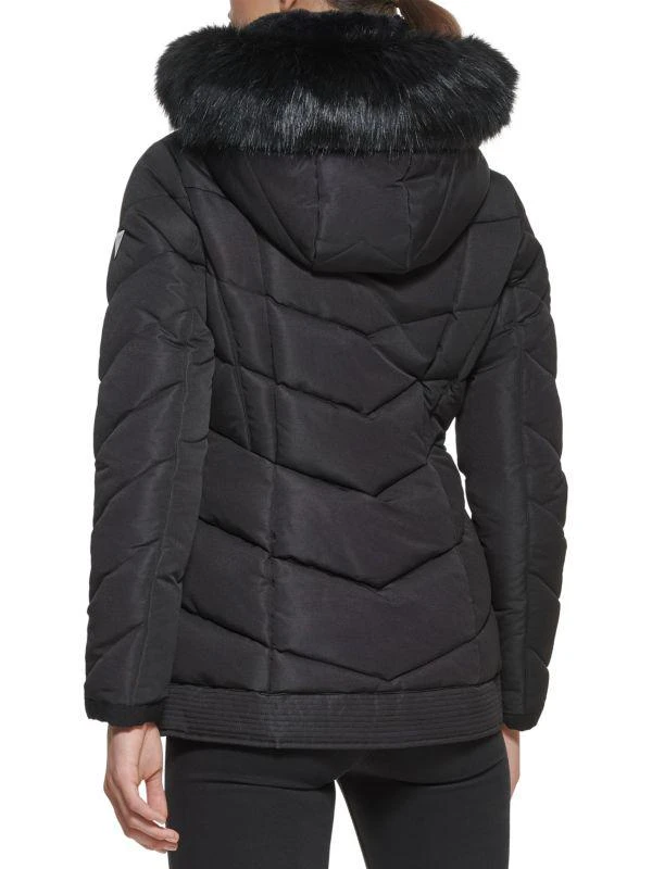 GUESS Faux Fur Lined Hooded Puffer Jacket 2