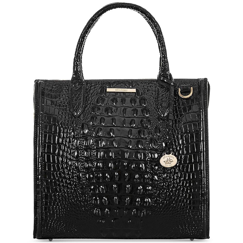 Brahmin Caroline Melbourne Embossed Leather Satchel