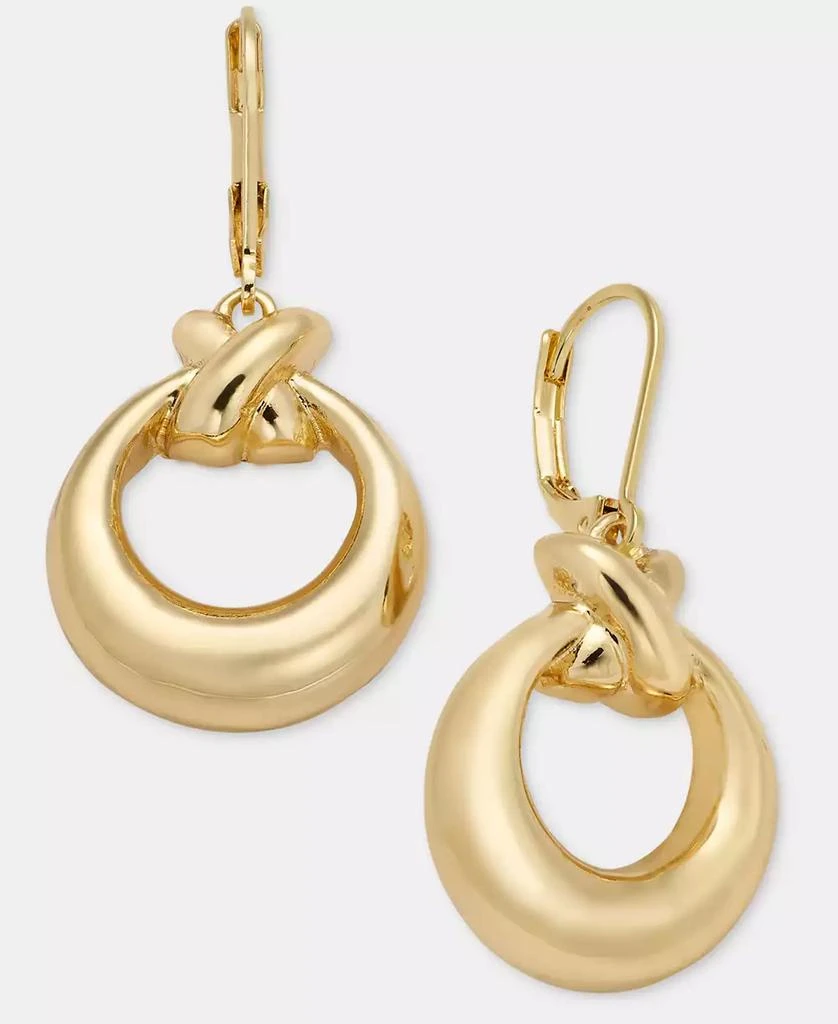 Anne Klein Open Circle Drop Earrings 3