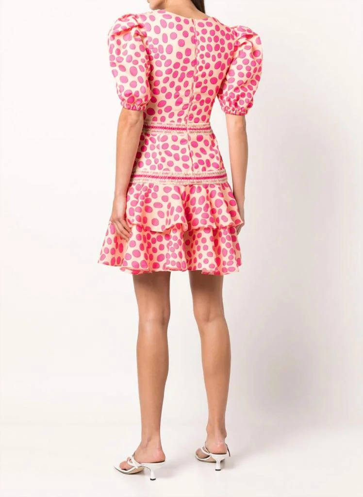 PatBO Bossa Lace Trim Puff Sleeve Layered Mini Dress 2