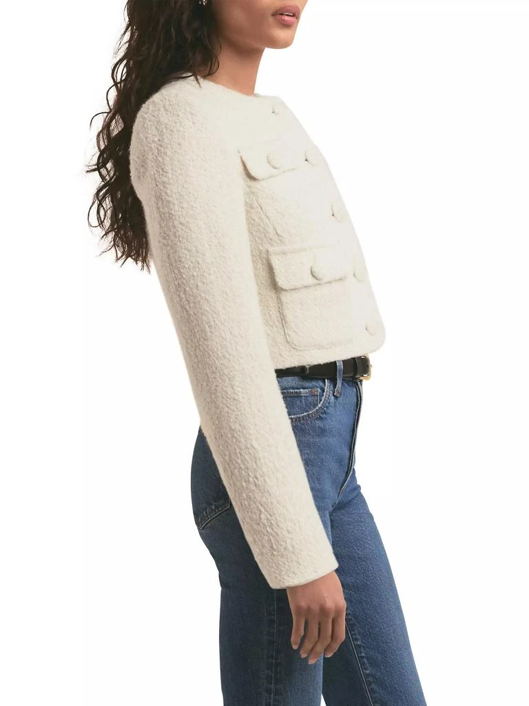 Favorite Daughter Emily Boucle Cropped Button-Front Jacket 5