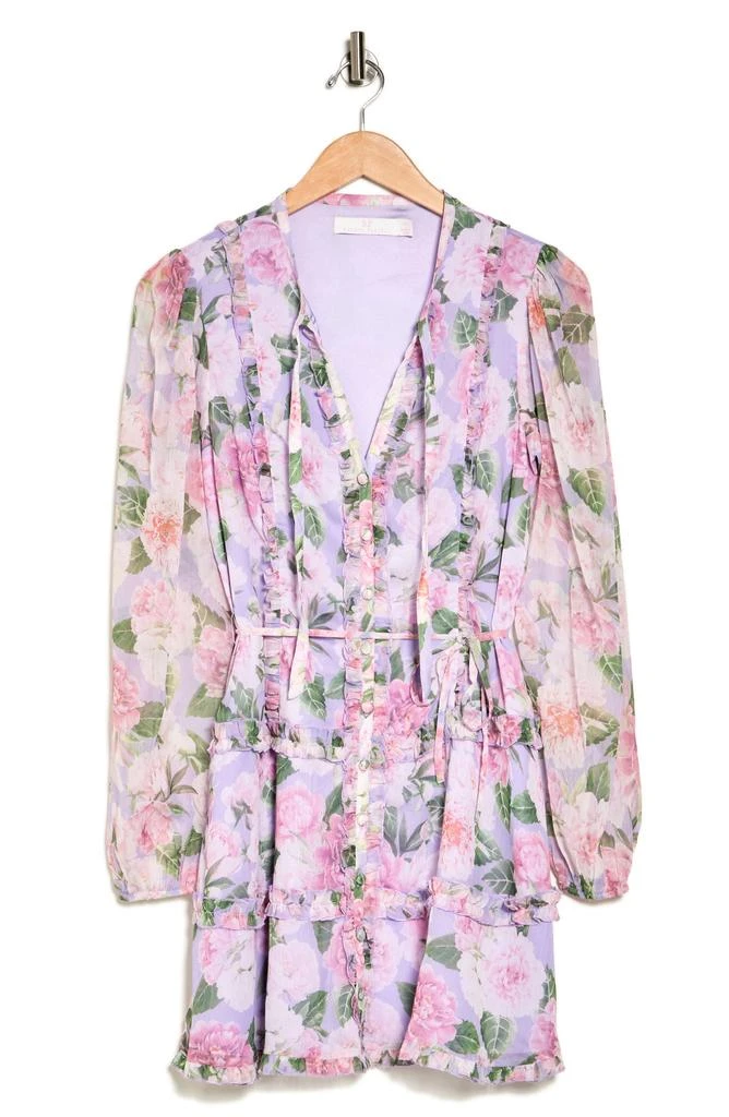 Rachel Parcell Floral Long Sleeve Minidress 3