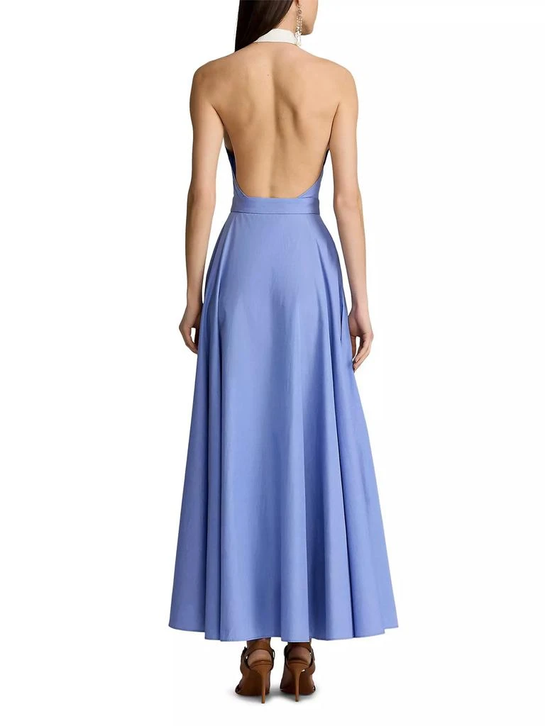 Ralph Lauren Eldred Cotton Halter Maxi Dress 5