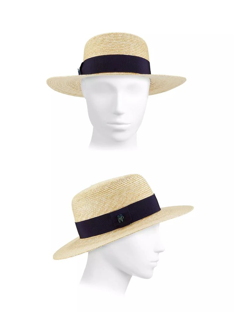 Raffaello Bettini Florentine Straw Canotier Hat 3