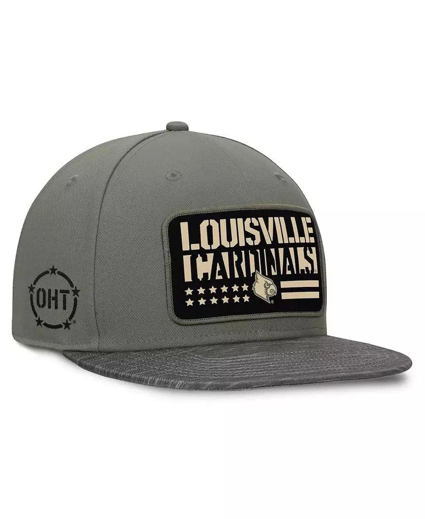 Top of the World Men's Green Louisville Cardinals OHT Rebel Snapback Hat 1