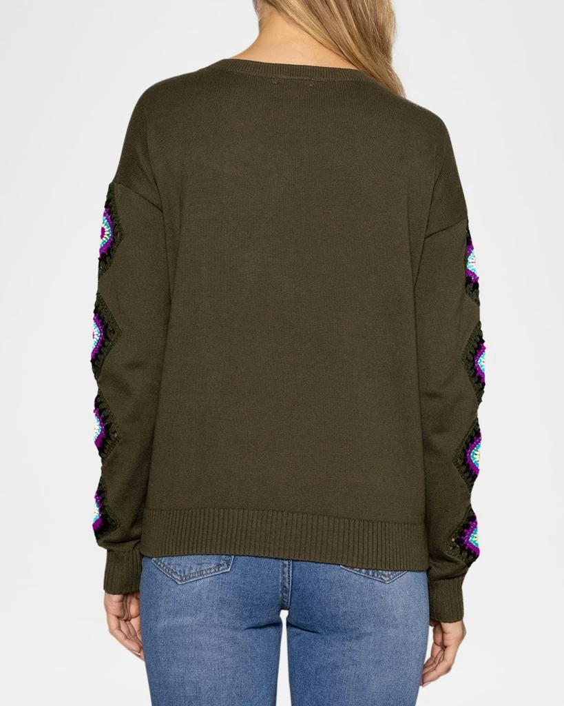 Lisa Todd The Hook Up Crochet-Inset Sweater 2