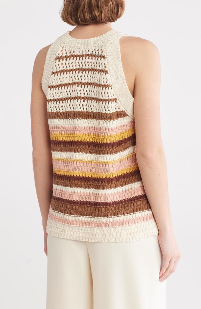 DR2 by Daniel Rainn Pointelle Stripe Sweater Tank