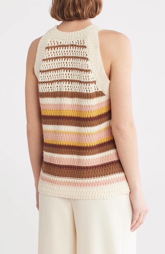 DR2 by Daniel Rainn Pointelle Stripe Sweater Tank 2