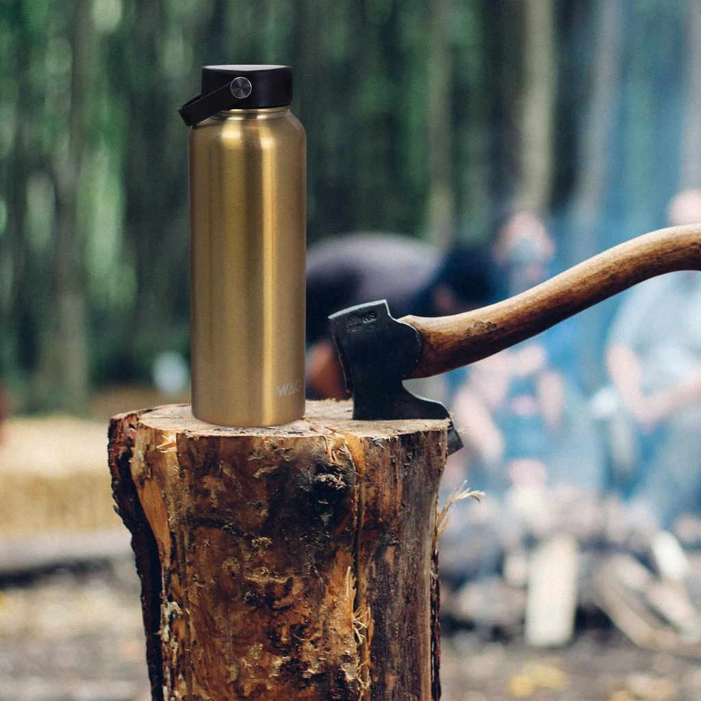 Wao 38 Ounce Stainless Steel Insulated Thermal Bottle with Lid in Dark Gold 5