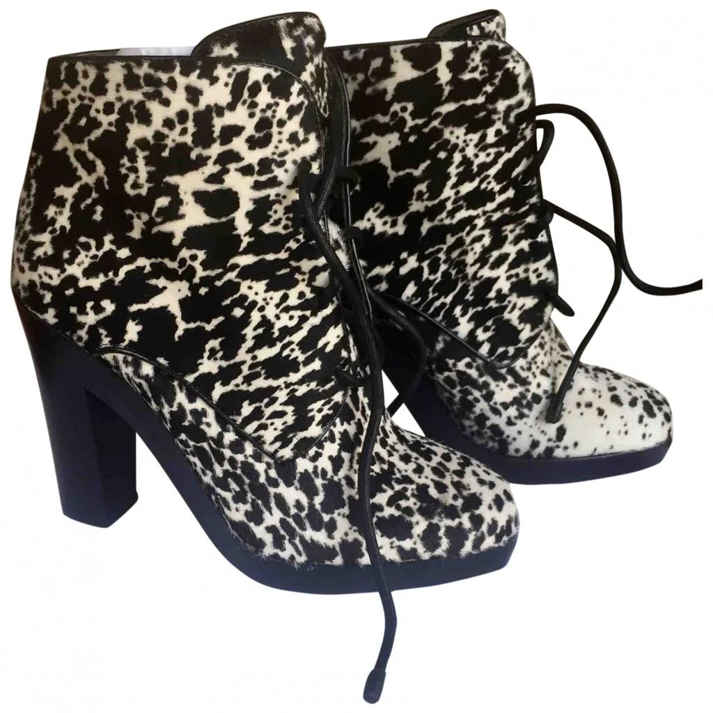 Reed Krakoff Reed Krakoff Pony-style calfskin lace up boots 1