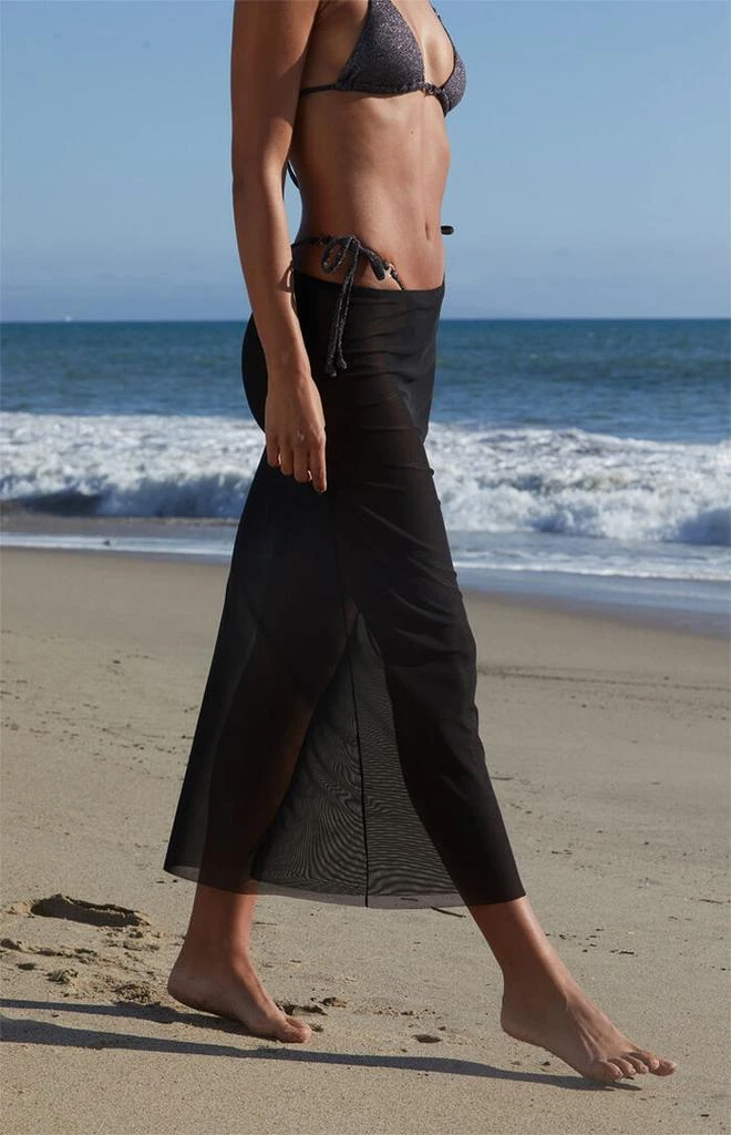 PacSun Black Destination Mesh Midi Skirt 3