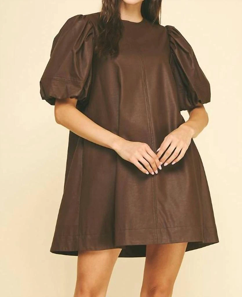 PINCH Pinch - Leather Tunic Dress