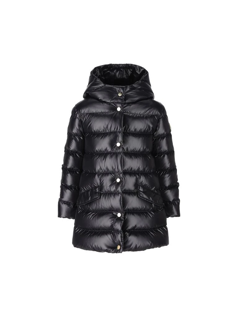 Moncler Moncler Enfant Logo Patch Hooded Coat 1
