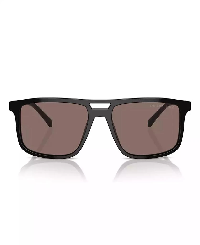 Prada Iconic Plaque Rectangular Men's Sunglasses, PR A22S 2