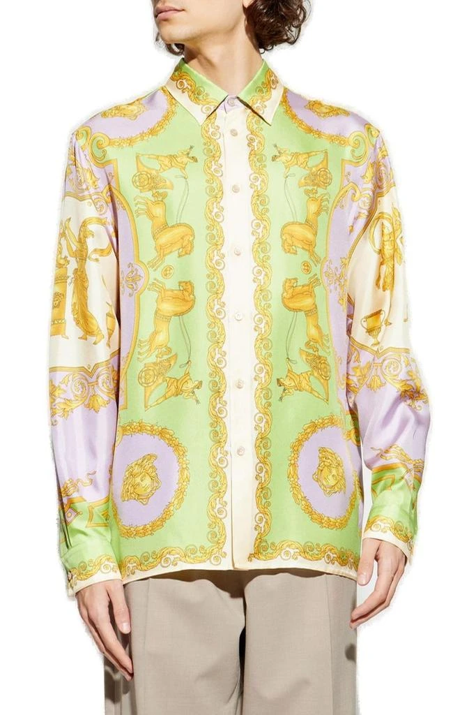 Versace Versace Pattern-Printed Long-Sleeved Shirt 2