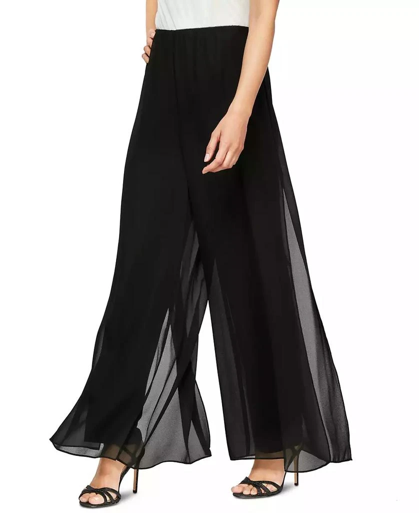 Alex Evenings Wide-Leg Chiffon Pants 3