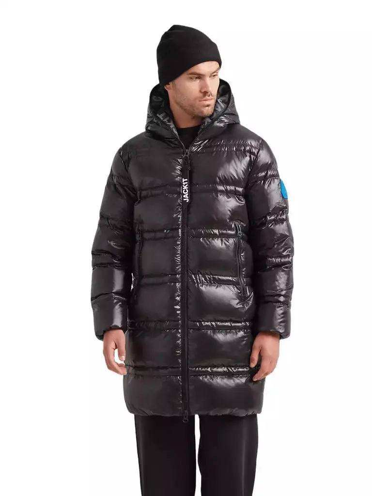 Jack1t Men's R4D Tramline Hooded Long Puffer Coat