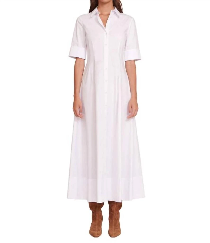 knee length dresses for ladies Staud White Wells Dress main image 0