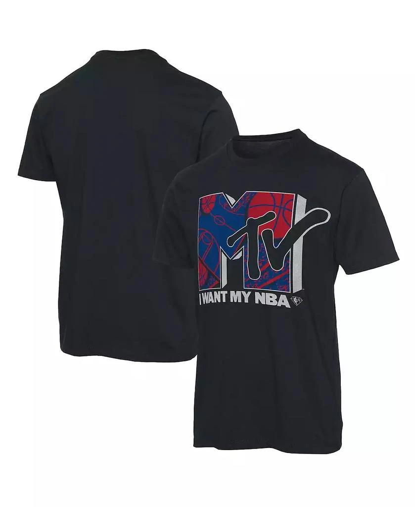 Junk Food Men's Black NBA x MTV I Want My T-shirt 1