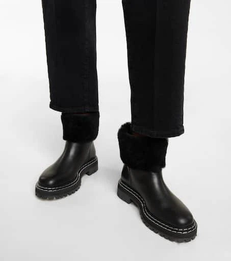 Proenza Schouler Shearling-trimmed ankle boots 4