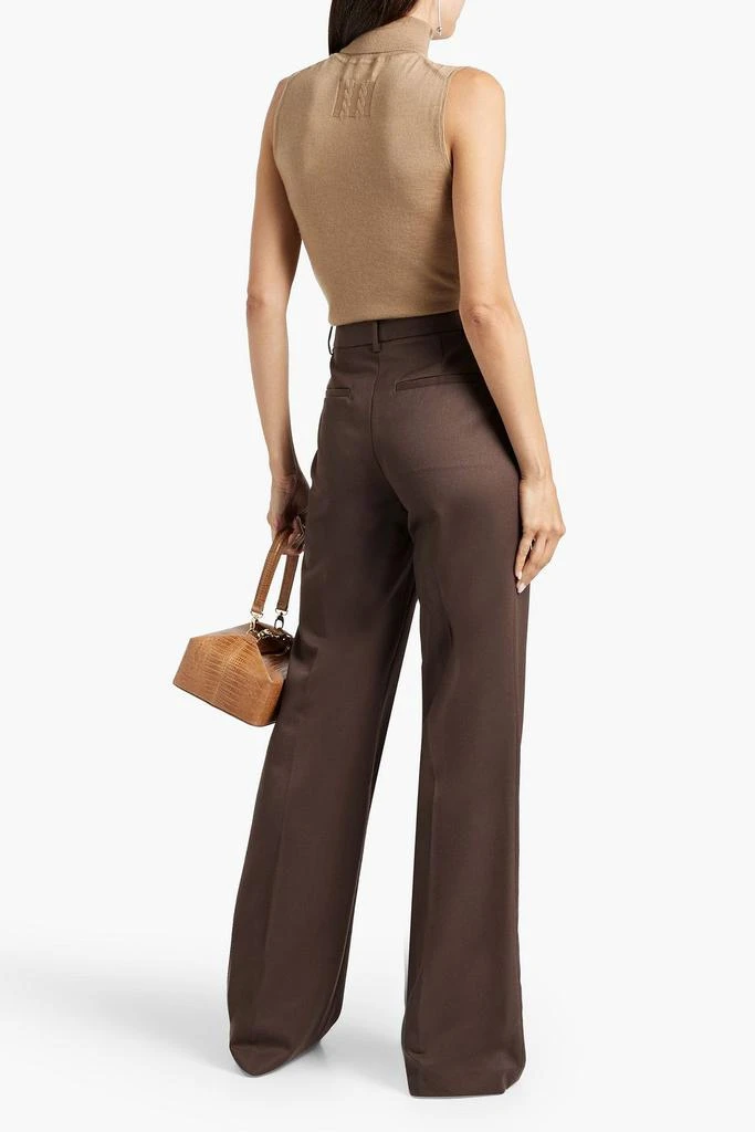 Nili Lotan Arielle wool-twill flared pants 3