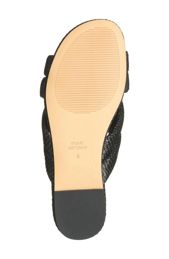 Stuart Weitzman Crossover Raffia Slide Sandal 6